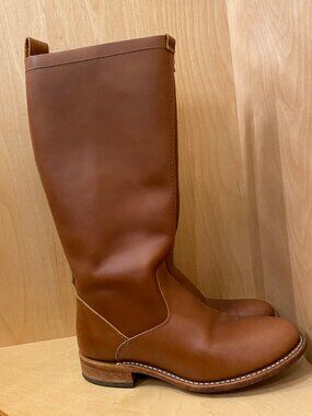 Women's Red Wing Marion Tall Camel Riding Style Leather Boots Size 7 Made in USA